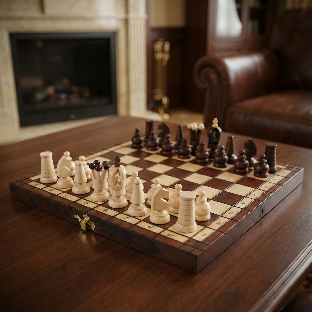 Set di scacchi Royal Maxi da 12,2 pollici con vassoio portaoggetti (re da 2,6 pollici)